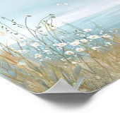 水彩スタイルイラストレーションビーチシーン ポスター (角)