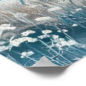 水彩スタイルイラストレーションビーチハウス ポスター (角)