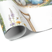 水彩スタイルガーデンガーデナーツール ラッピングペーパー (ロールコーナー)