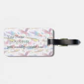 水彩スタイルパロツ|モノグラム ラゲッジタグ (裏面横)