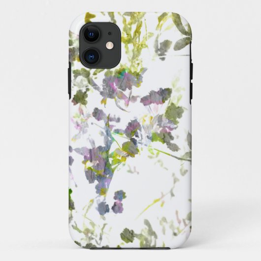 水彩スタイルロマンチックな花フローラデザイン Case-Mate iPhoneケース (裏面)