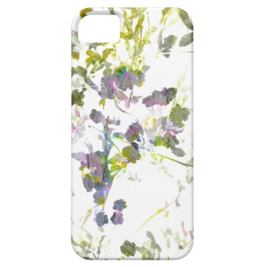 水彩スタイルロマンチックな花フローラデザイン Case-Mate iPhoneケース (裏面)