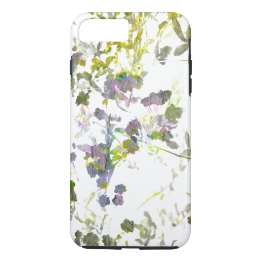 水彩スタイルロマンチックな花フローラデザイン Case-Mate iPhoneケース (裏面)