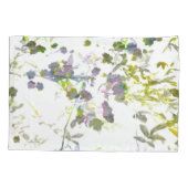 水彩スタイルロマンチックフラワーフローラデザイン 枕カバー (裏面-左)