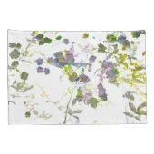 水彩スタイルロマンチックフラワーフローラデザイン 枕カバー (裏面-右)