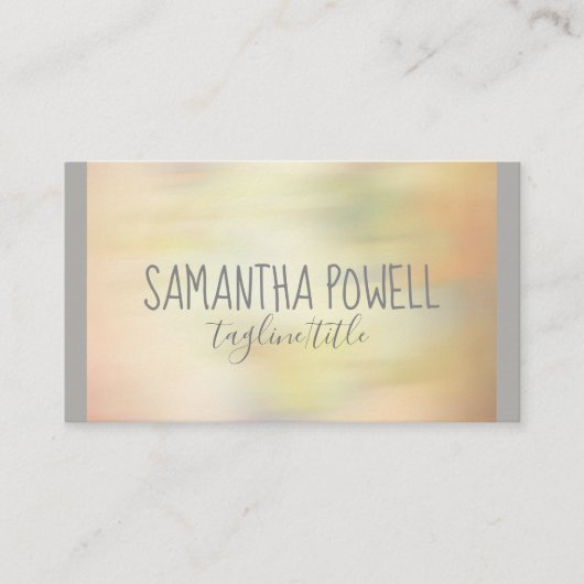 水彩スタイル名刺カスタム両面 名刺 (正面)