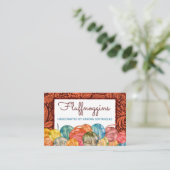 水彩スタイル糸編み物クロシェ製ホームズパン 名刺 (スタンド正面)