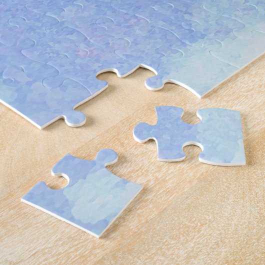 水彩スタイル素晴らしヘロンシーバードパズル ジグソーパズル (側面)