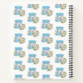 水彩スタンドミキサーパターンお気に入りのレシピ ノートブック (裏面)