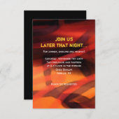 水彩スターバーバルミツワーパーティーカード 招待状 (正面/裏面)