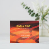 水彩スターバーバルミツワー返信カード 出欠カード (スタンド正面)