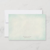 水彩スターフィッシュウェディングRSVP/レスポンスカード 出欠カード (裏面)