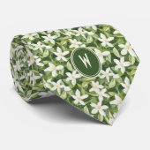 水彩ステファノティスフローラ ネクタイ (ロール)