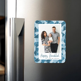 水彩ステンドグラス幸せハヌカー写真 マグネット