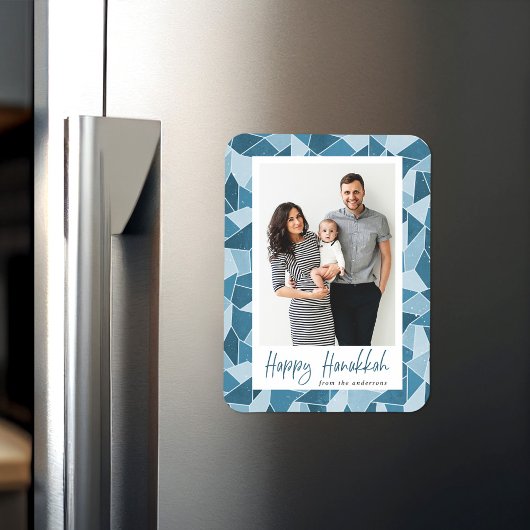 水彩ステンドグラス幸せハヌカー写真 マグネット