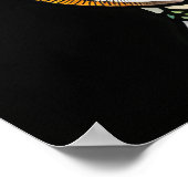 水彩ステンドグラス象 ポスター (角)