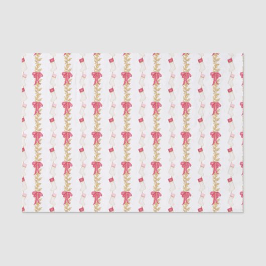 水彩ストッキングとガーランド 薄葉紙 (正面)