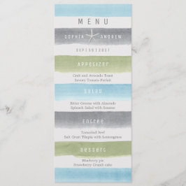 水彩ストライプビーチ結婚式 メニュー