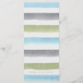 水彩ストライプビーチ結婚式 メニュー (裏面)