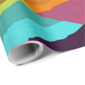 水彩ストライプモチーフ2 ラッピングペーパー (ロールコーナー)