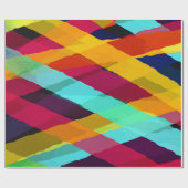 水彩ストライプモチーフ2 ラッピングペーパー (フラット)