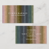 水彩ストライプ名刺 名刺 (正面/裏面)