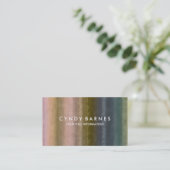 水彩ストライプ名刺 名刺 (スタンド正面)