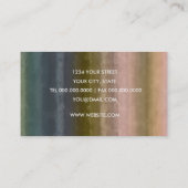 水彩ストライプ名刺 名刺 (裏面)