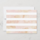 水彩ストライプ春開花 ノートカード (裏面)