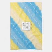 水彩ストライプ書夏 キッチンタオル (縦)