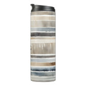 水彩ストライプ色ニュートラル タンブラー (回転右)