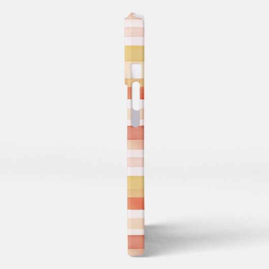 水彩ストライプ色 iPhoneケース (左側面)