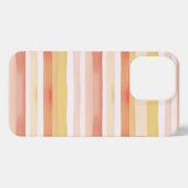 水彩ストライプ色 iPhoneケース (裏面横)