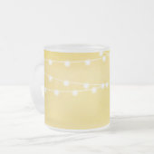 水彩ストリングライトマグ フロストグラスマグカップ (正面左)