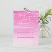 水彩ストリングラ結婚イト エンクロージャーカード (スタンド正面)