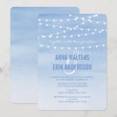 水彩ストリングラ結婚イト 招待状 (正面/裏面)