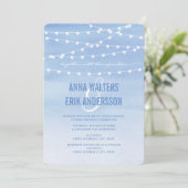 水彩ストリングラ結婚イト 招待状 (スタンド正面)