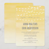 水彩ストリングラ結婚イト 招待状 (正面/裏面)