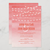 水彩ストリングラ結婚イト 招待状 (正面/裏面)