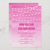 水彩ストリングラ結婚イト 招待状 (正面/裏面)