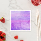 水彩ストリークパープル スタンダードカクテルナプキン (インサイチュ)