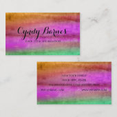 水彩ストリーク 名刺 (正面/裏面)