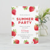 水彩ストロベリーサマーパーティー 招待状 (スタンド正面)