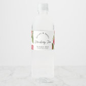 水彩ストロベリージャムラップラのまわりにベル ペットボトルラベル (正面)