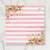 水彩ストロベリーティーパーティーベビーシャワー フェイバータグ (裏面)