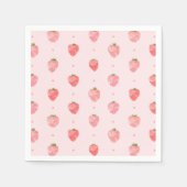 水彩ストロベリーナプキン |ストロベリーナプキンス スタンダードカクテルナプキン (正面)