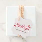 水彩ストロベリーファースト誕生日 フェイバータグ (インサイチュ)