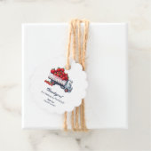 水彩ストロベリーベビーシャワーサンキュー フェイバータグ (インサイチュ)