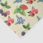 水彩ストロベリーラズベリーカラント模様 薄葉紙 (詳細)