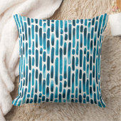 水彩ストローク091121 – 水色ブルートーンスロー クッション (ブランケット)